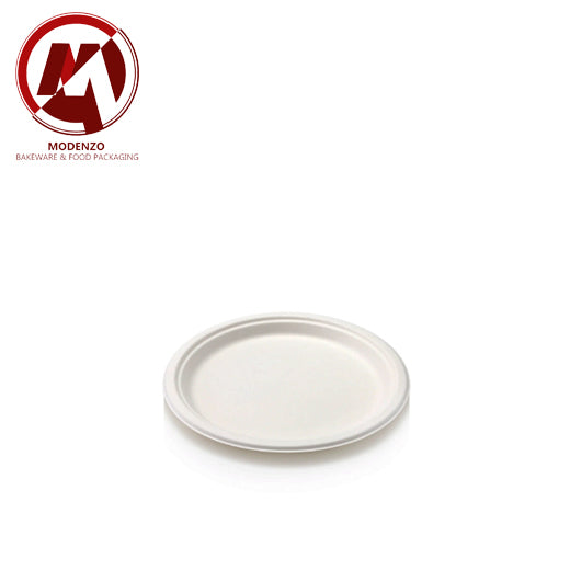 7in Round Pulp Plate 500 pcs/ctn