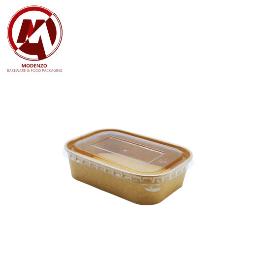 Kraft Salad Bowl Rect. w/ Pet Lid 750ml