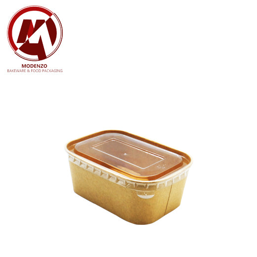 Kraft Salad Bowl Rect. w/ Pet Lid 880ml