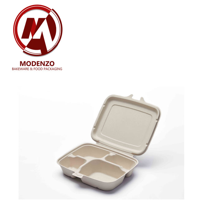 1000ml Pulp Square Hinge Container  4C 200 pcs/ctn