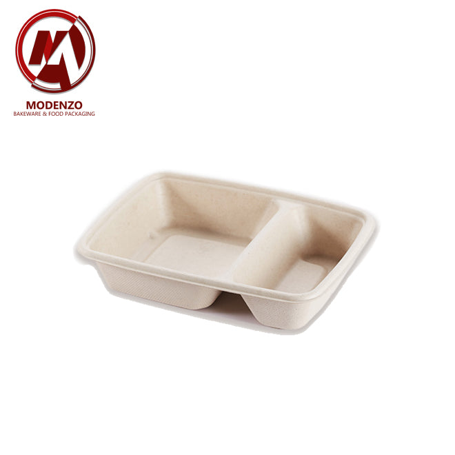 6x9 pulp tray with 2C w/ PET Lid - 300 pcs/ctn