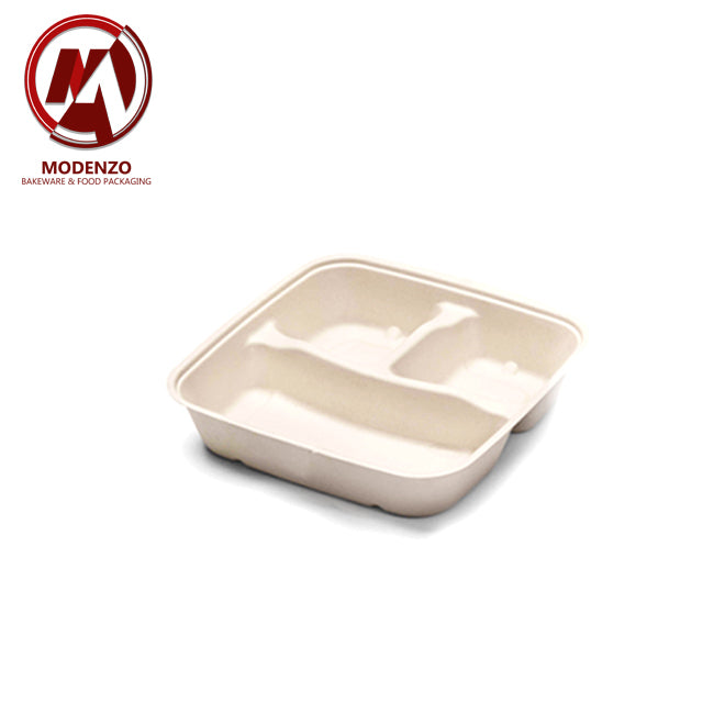 9x9 Pulp Tray with 3C w/ PET lid - 300 pcs/ctn