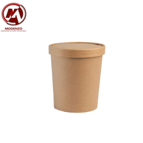 32oz. for Soup/Ice Cream Tub + Lid Kraft - 1000pcs/ctn