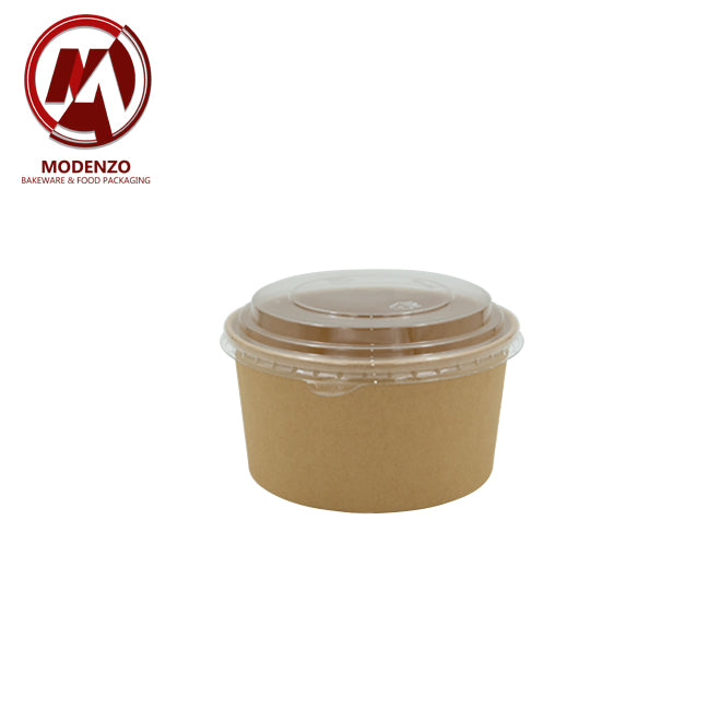 1000ml Kraft Salad Bowl Round. w/ Pet Lid