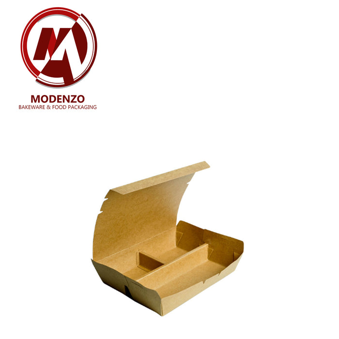 Kraft Bento Lunchbox - 3C (200pcs/ctn)