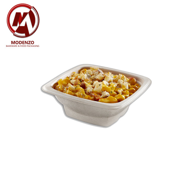 24oz Pulp Square Bowl w/lid 300 pcs/ctn