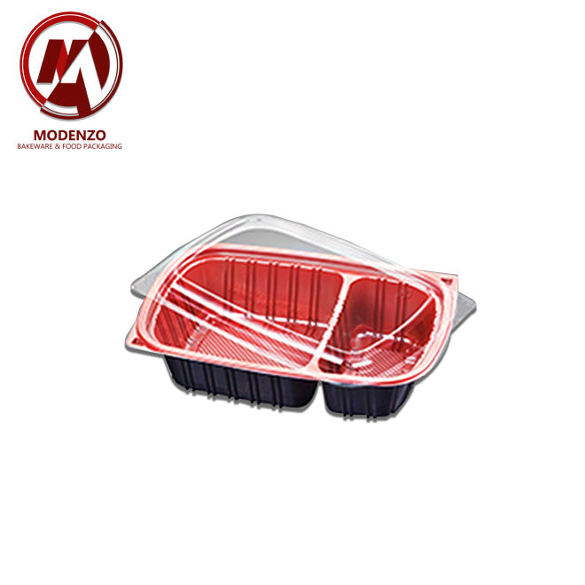 MP100 1000ml Deli Container - 2 Compartment - 150 pcs/ctn