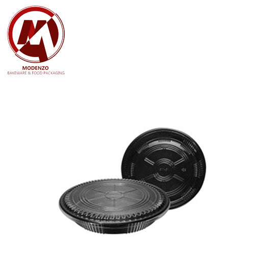 Sushi Tray MSM1-2110 + Plastic Lid (Black) 1C 100pcs/ctn