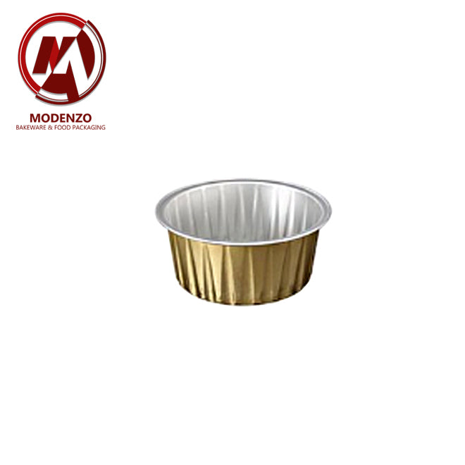 MAP125A (3.5in. Round Gold) w/lid 2,000pcs/ctn