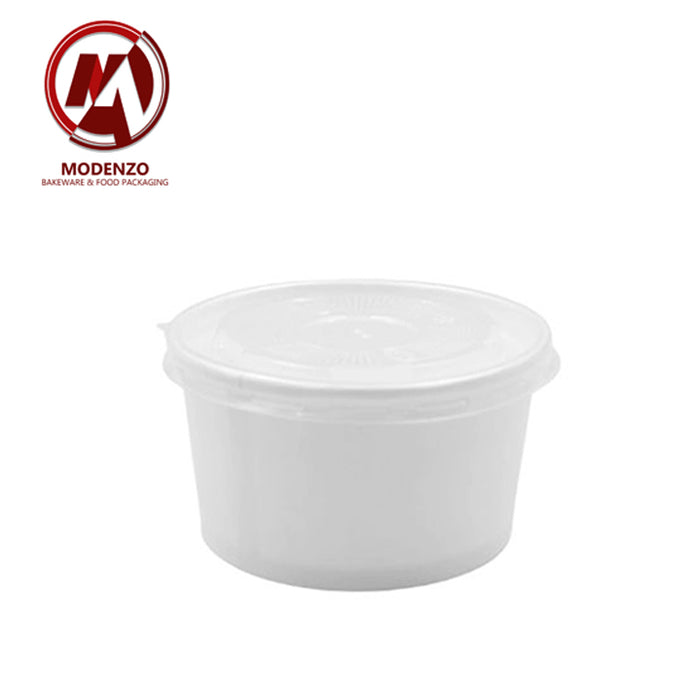 16oz Paper Food Containers + Lid Soup Cups  1000 pcs/ctn