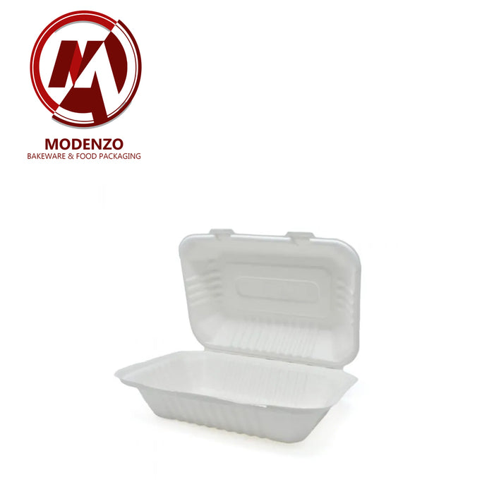 9*6*3" Pulp Clamshell Food Container
