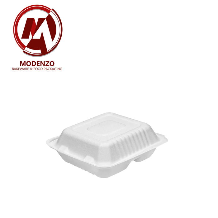 Deep 8" 3-Compartment  Clamshell(1000ml) (200pcs/ctn)