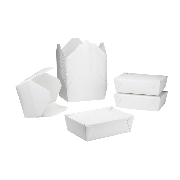Fold-To-Go - White Box#8(48oz) 300pcs/ctn