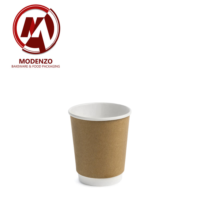 12oz. Kraft Double Wall Paper Coffee Cup 1,000pcs/ctn — Modenzo Food ...